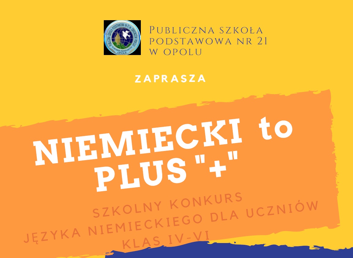niemiecki to plus plakat